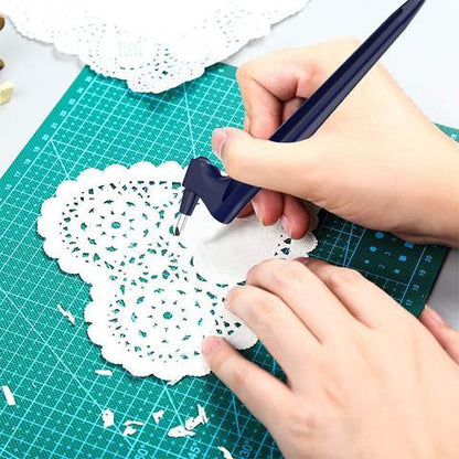 360° Rotating Blade Precision Craft Knife Pen for Intricate Paper Cutting, Stencils, Scrapbooking & Model Making | Detail Cutter Tool