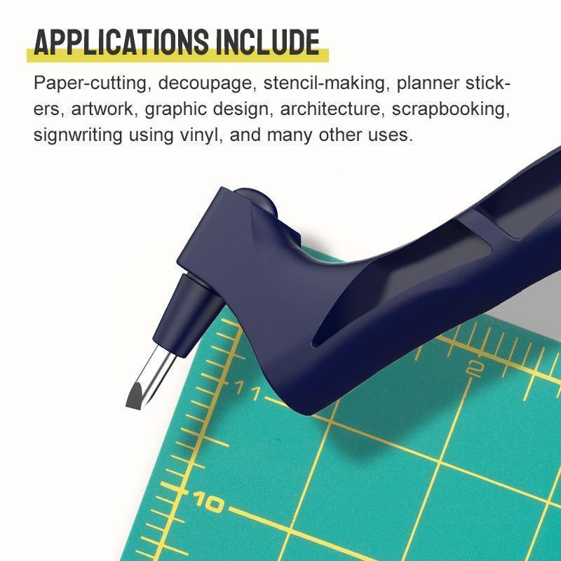 360° Rotating Blade Precision Craft Knife Pen for Intricate Paper Cutting, Stencils, Scrapbooking & Model Making | Detail Cutter Tool