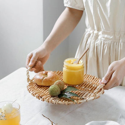 Rattan Woven Serving Tray