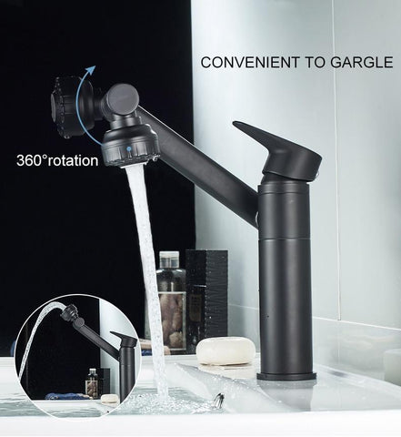Colección Elegant de Ortekor | Grifo de cocina con rotación de 360° y modo de doble rociado | Diseño de latón duradero para un lavado versátil