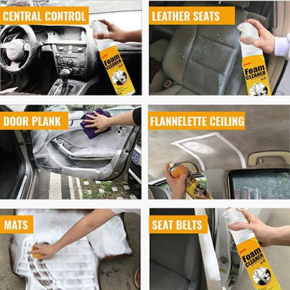 All-Surface Foam Spray Cleaner for Home, Car, and Upholstery – Removes Grease, Stains, and Grime Instantly