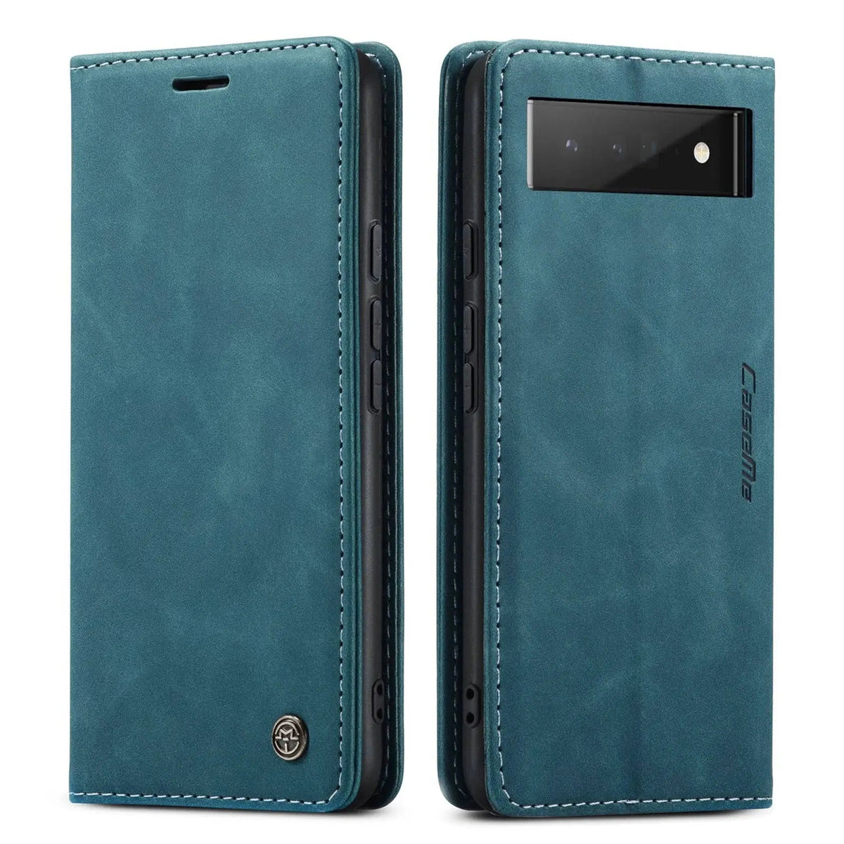 Premium Folio Phone Cover with Card Slots for Google Pixel 6 & 6 Pro – Leather-Finish Flip Case