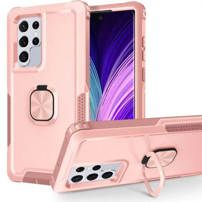 Rugged Armor Galaxy S22 Case with Kickstand – 360° Drop Protection, Shock-Absorbing Frame for S22, Plus & Ultra