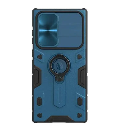 Aluminum Kickstand Phone Case with Camera Guard for Galaxy S22 Ultra – Wireless Charging Compatible