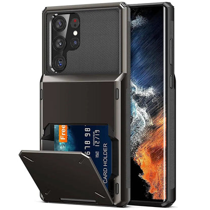Rugged Drop-Guard Case with Card Slots for Samsung Galaxy S22 Series – Ultra, Plus & Standard Models