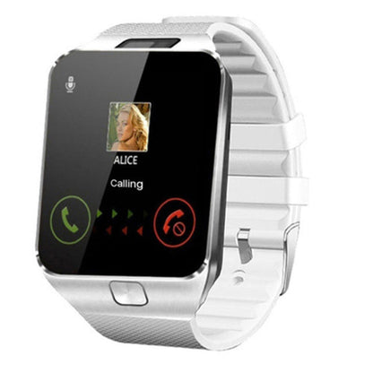 Reloj rastreador de actividad física con pantalla táctil, cámara y conectividad Bluetooth para smartphones iOS y Android