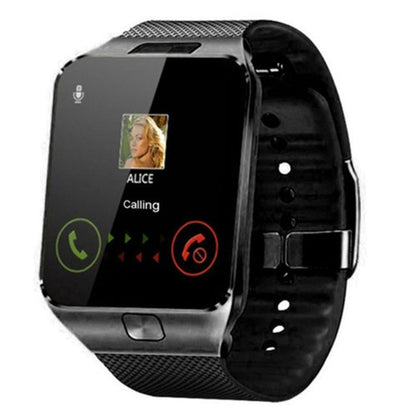 Reloj rastreador de actividad física con pantalla táctil, cámara y conectividad Bluetooth para smartphones iOS y Android