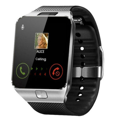 Reloj rastreador de actividad física con pantalla táctil, cámara y conectividad Bluetooth para smartphones iOS y Android