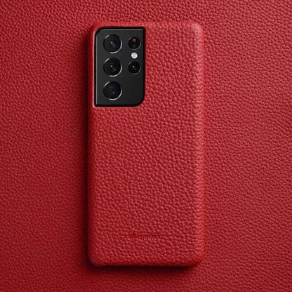 Leather Wallet Phone Case for Samsung Galaxy S22 Ultra S21 S20 Plus – Built-In Card Slots & Full Button Access