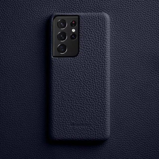 Leather Wallet Phone Case for Samsung Galaxy S22 Ultra S21 S20 Plus – Built-In Card Slots & Full Button Access