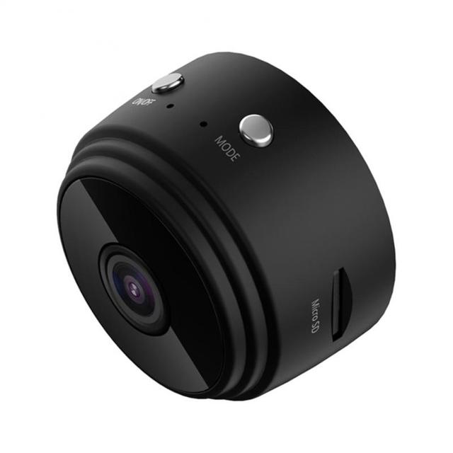Compact WiFi Monitoring Camera 1080P HD 150° View Infrared Night Vision Rechargeable Indoor Surveillance Cam for Home Office Nursery Bedroom