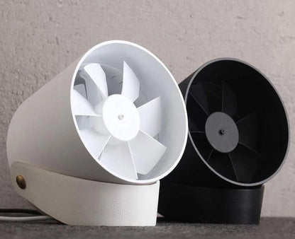 Ventilador USB compacto con control táctil: refrigerador portátil de doble aspa