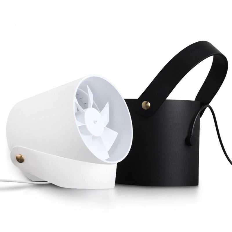 Ventilador USB compacto con control táctil: refrigerador portátil de doble aspa