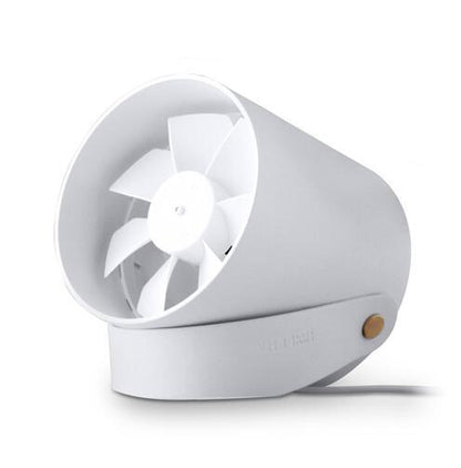 Ventilador USB compacto con control táctil: refrigerador portátil de doble aspa