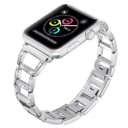 Elegant Bracelet Watch Strap for Apple Watch 38-49mm – Metal Link Band with Jewelry-Style Finish