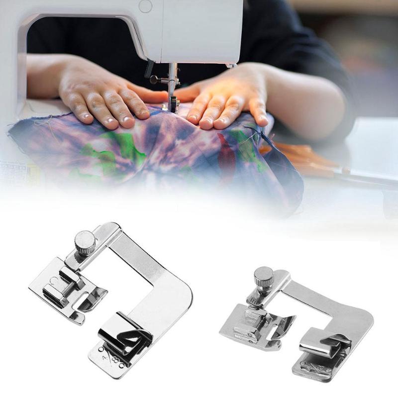 Metal Rolled Hem Foot Set for Sewing Machines – 3 Sizes 0.5", 0.7", 1.0" – Universal Attachment for Clean Edge Finishes on Clothing Curtains