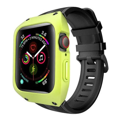 Rugged Protective Case & Band Set for 44mm Apple Watch Series 4/5 – Dual-Layer Defense with Sport Strap