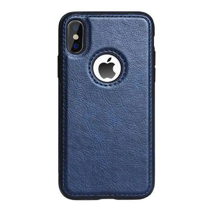 Vintage Leather iPhone Case | Precise Fit Shell for iPhone 6-XR with Raised Edges & Camera Protection | Grip-Enhanced Phone Cover