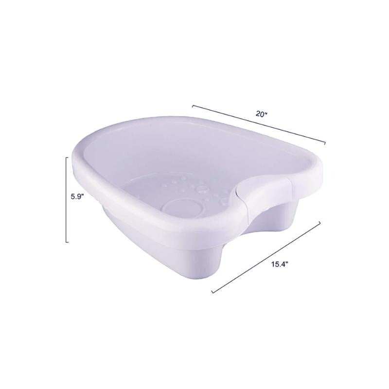 Foot Spa Soaking Basin Tub 3.2 Gallon Capacity with Ergonomic Handles ABS Plastic for Home Pedicure Salon Soak Bath