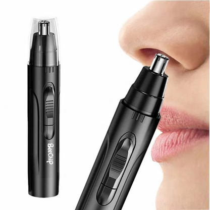 Cordless USB Rechargeable Facial Hair Trimmer for Nose and Ears with Stainless Steel Blades for Men and Women