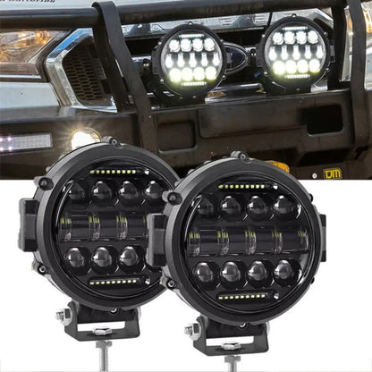 7-Inch Ultra Bright Long-Range LED Spotlight for Vehicles