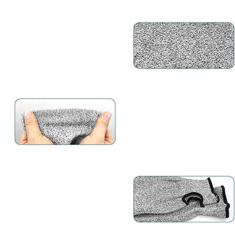 Mangas protectoras anticorte con ranura para el pulgar – Mangas de seguridad nivel 5 para taller, jardinería, carpintería y tareas de cocina