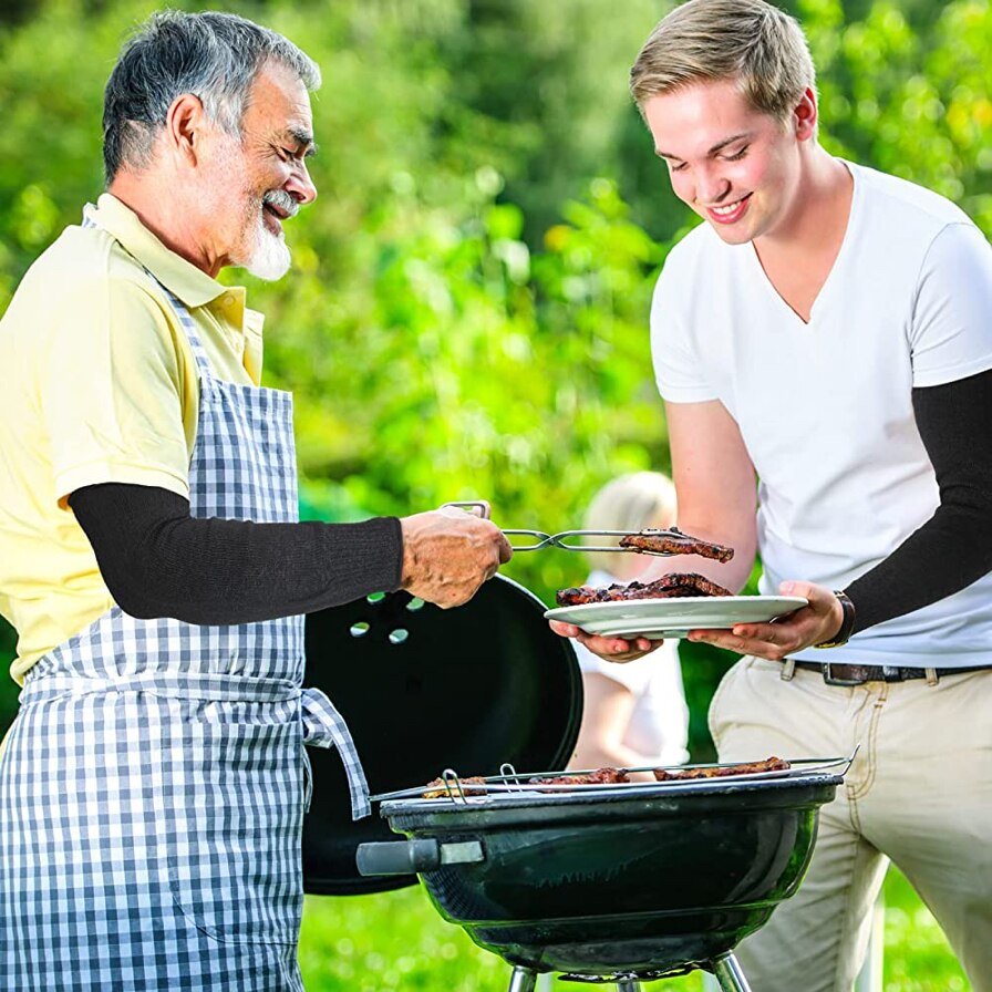 Mangas protectoras anticorte con ranura para el pulgar – Mangas de seguridad nivel 5 para taller, jardinería, carpintería y tareas de cocina
