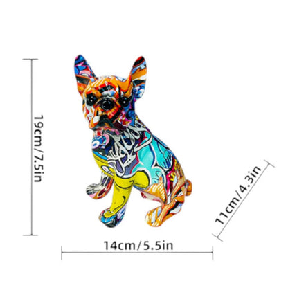 Bully Figurine - Colorful Resin, Modern Design