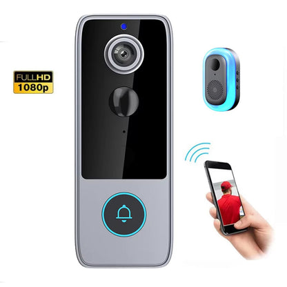 Wireless Smart Video Doorbell Camera with HD Recording and Two-Way Talk for Home Security