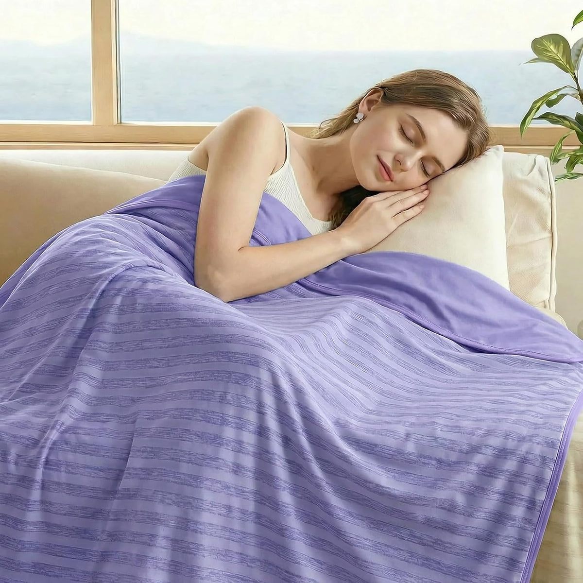 Chill Comfort | Manta refrescante para personas calurosas con tecnología Arc-Chill | Manta ligera y transpirable de verano para viajes y uso al aire libre