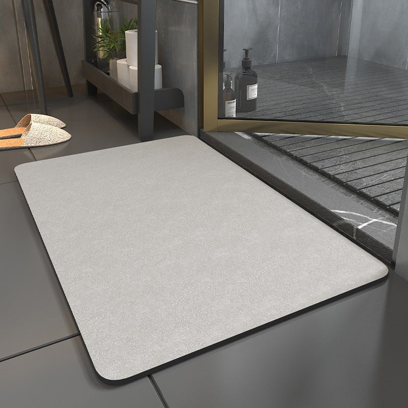 Non-Slip Bathroom Mat Quick-Dry Microfiber Shower Rug Dark Gray Light Pink Blue Green for Tub Bath Floor