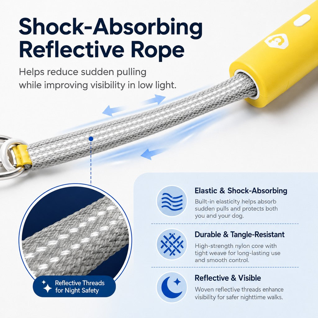 Ortekor Quick-Tether Dog Leash for Cafes, Patios & Parks - Keep Your Dog Close Hands-Free