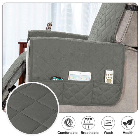 Funda para sillón reclinable suave universal Ortekor Comfort Haven con acogedor forro polar acolchado | Protector elegante para una relajación total