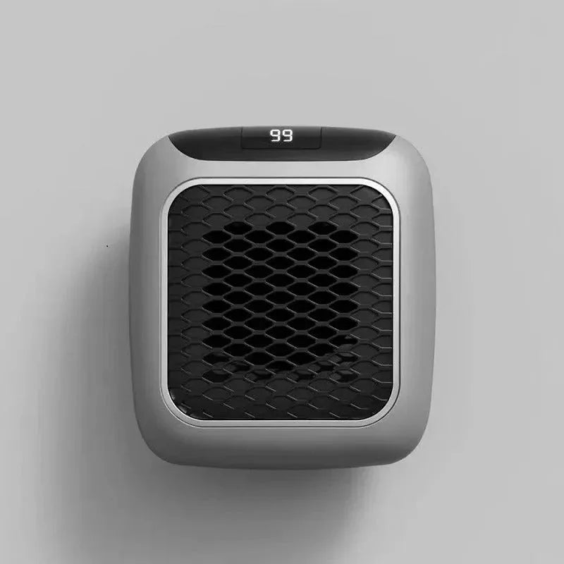 800W Ceramic Wall Outlet Space Heater with Remote Control & Timer for Bedroom, Office, Small Rooms Up to 250 Sq Ft