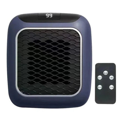 800W Ceramic Wall Outlet Space Heater with Remote Control & Timer for Bedroom, Office, Small Rooms Up to 250 Sq Ft