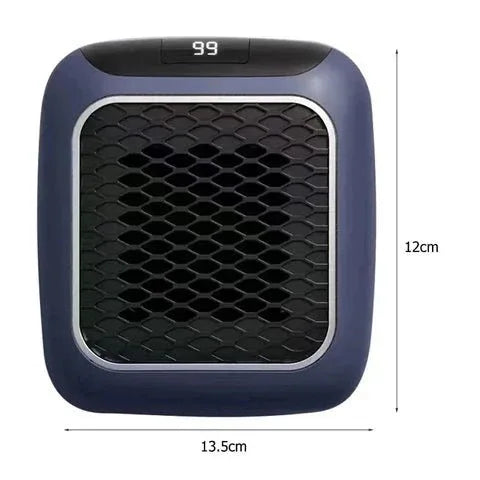 800W Ceramic Wall Outlet Space Heater with Remote Control & Timer for Bedroom, Office, Small Rooms Up to 250 Sq Ft