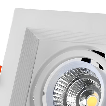 Lámpara de techo LED de montaje empotrado ajustable de doble cabezal, foco direccional de aluminio de 9 pulgadas con tres temperaturas de color para cocina y sala de estar