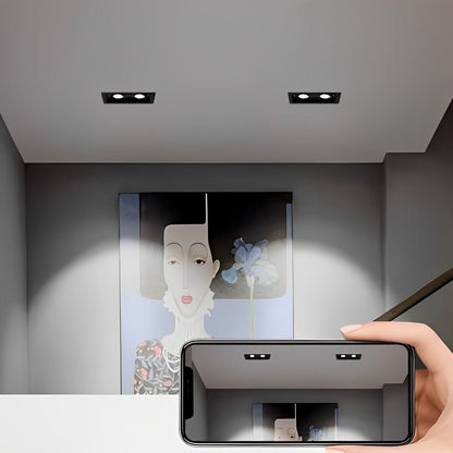 Lámpara de techo LED de montaje empotrado ajustable de doble cabezal, foco direccional de aluminio de 9 pulgadas con tres temperaturas de color para cocina y sala de estar