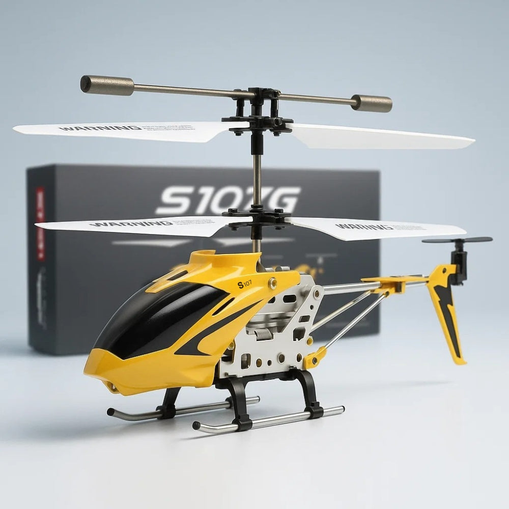 3.5-Channel Indoor RC Helicopter with Gyro Stabilizer – Crash-Resistant Metal Frame for Kids & Adults