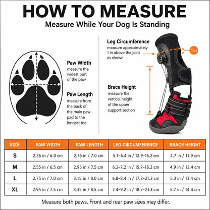 Ortekor Adjustable Tension-Dial Dog Paw-Lift Support Boots – For Indoor Floors & Outdoor Walks, Paw Dragging & Scuffing Support