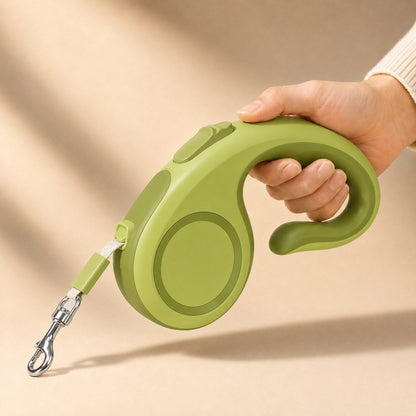 Ortekor Retractable Dog Leash for Daily Walks & Park Outings - Tangle-Free 3m/5m Pet Lead with One-Button Brake, Comfort C-Grip & No-Mess Auto-Retract