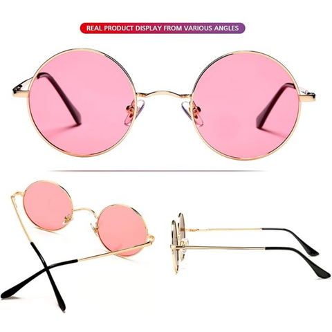 Gafas de sol polarizadas redondas retro con protección UV | Estilo vintage para aventuras al aire libre
