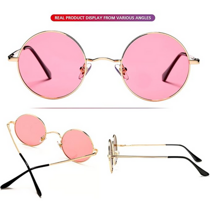 Gafas de sol polarizadas redondas retro con protección UV | Estilo vintage para aventuras al aire libre
