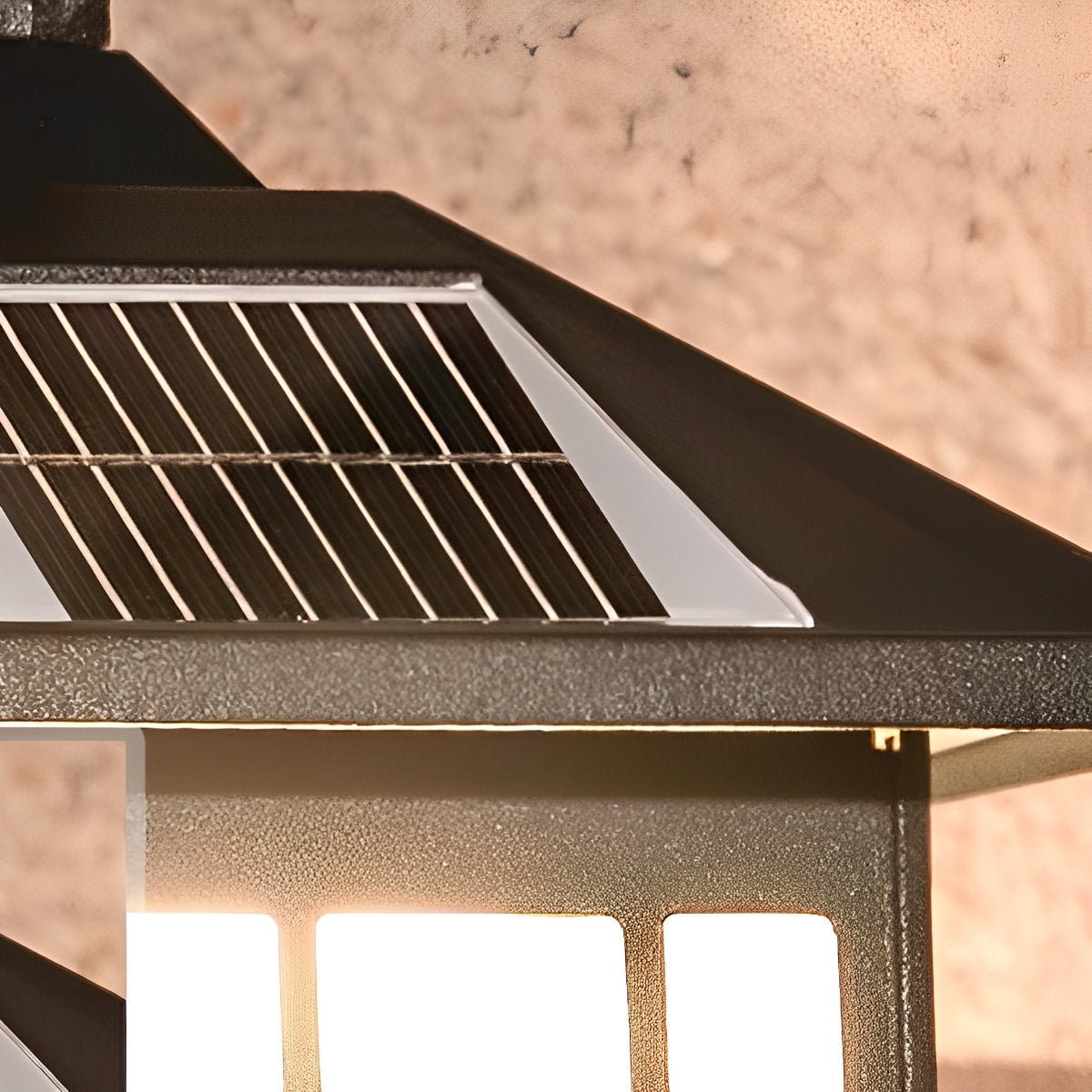 Outdoor Solar Lantern Sconce with Remote Control 13.4 Inch Cast Aluminum Waterproof Porch Light Black Bronze for Front Door Garden Patio