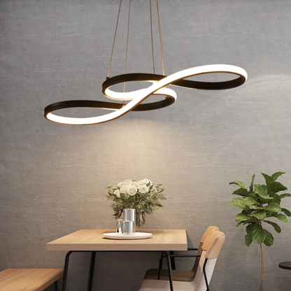 Adjustable Ring Ceiling Light with Remote Dimmable LED 37 in Gold for Dining Room Kitchen Island Modern Hanging Fixture 3-Color Temperature