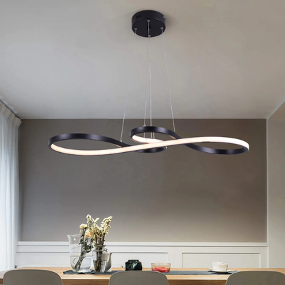 Adjustable Ring Ceiling Light with Remote Dimmable LED 37 in Gold for Dining Room Kitchen Island Modern Hanging Fixture 3-Color Temperature