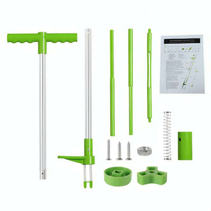 Herramienta para desmalezar dientes de león con mango largo para céspedes y parterres: extractor de raíces de pie para jardines y patios
