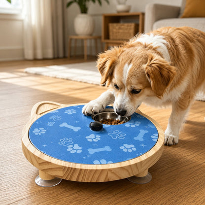 Ortekor 2-in-1 Rotating Dog Nail Scratch Board & Treat Puzzle for At-Home Front-Paw Care - Designed for Dogs That Dislike Clippers