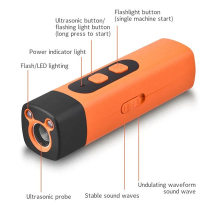 Ultrasonic Dog Training Device with 3 Modes for Barking Control and Behavior Correction