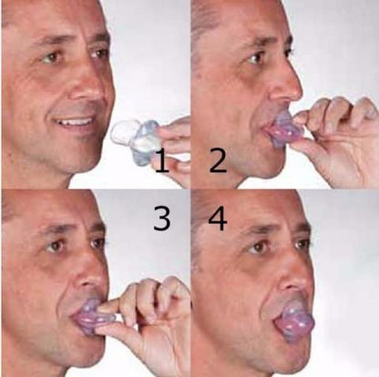 Nighttime Breathing Aid Suction Device for Quiet Sleep & Open Airways – Soft Silicone Oral Insert for Adults